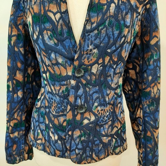 Vtg 90s reversible tapestry blazer - Picture 13 of 13